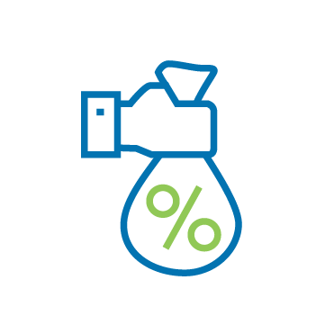 Customer using credit card icon