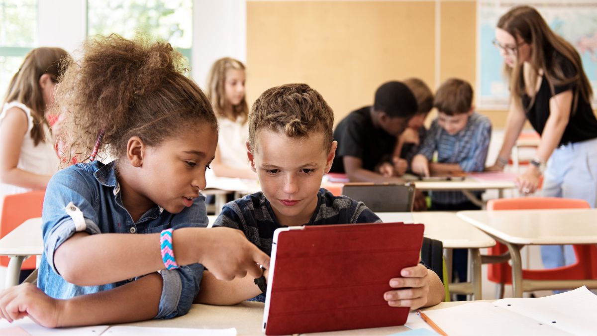 children in a classroom